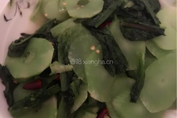 清炒莴笋