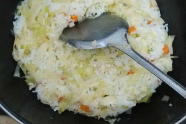 苞菜萝卜饭的做法图解7