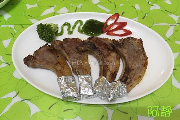 牛油煎羊排