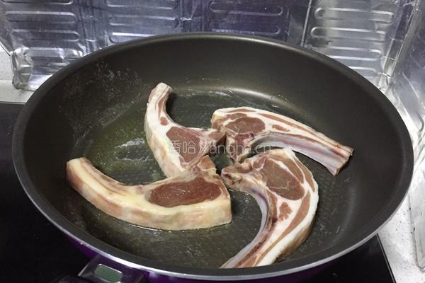 牛油煎羊排的做法图解4