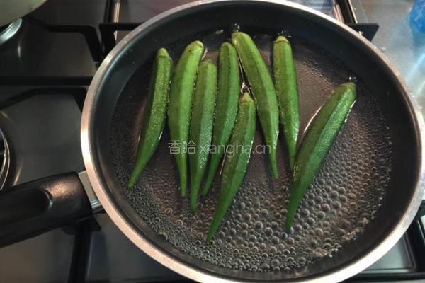 秋葵缀豆腐的做法图解3