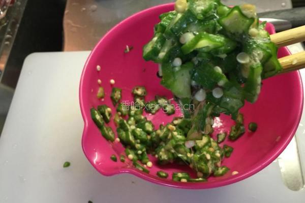 秋葵缀豆腐的做法图解7
