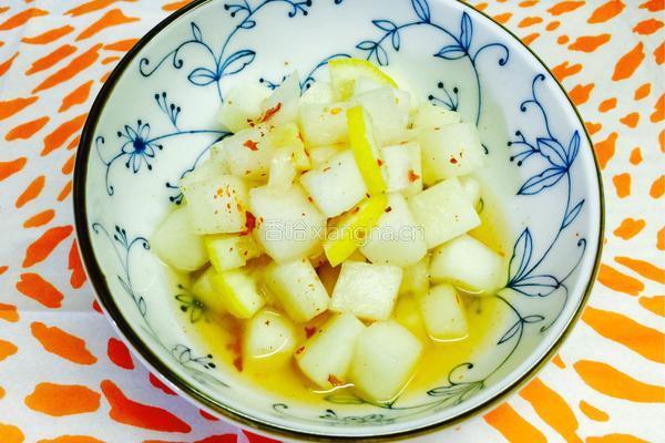 辣味柠檬白萝卜丁的做法图解7