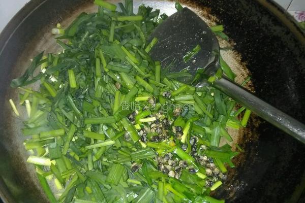 螺狮肉炒韭菜的做法图解4