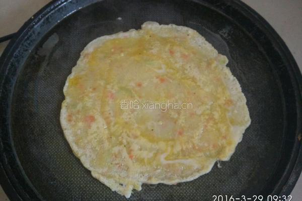 鸡蛋面薄饼的做法图解4