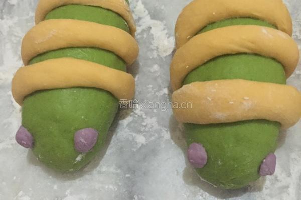 毛毛虫馒头的做法图解6
