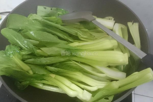 清炒菜心的做法图解3