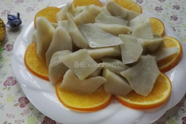 香橙冰糖蒸地瓜的做法图解5