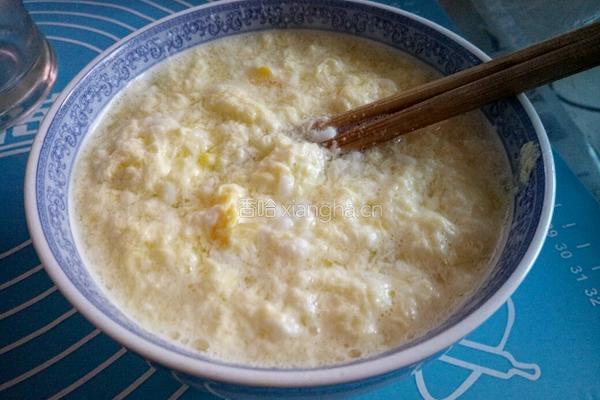 甜酒冲蛋（漂亮）蛋花～街边版的做法图解6