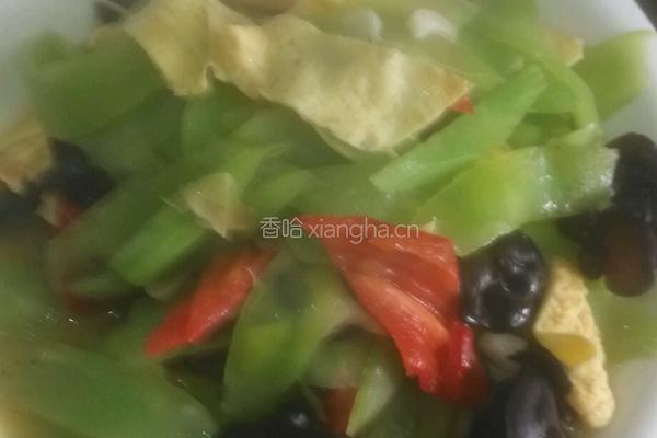 清爽莴苣的做法图解8