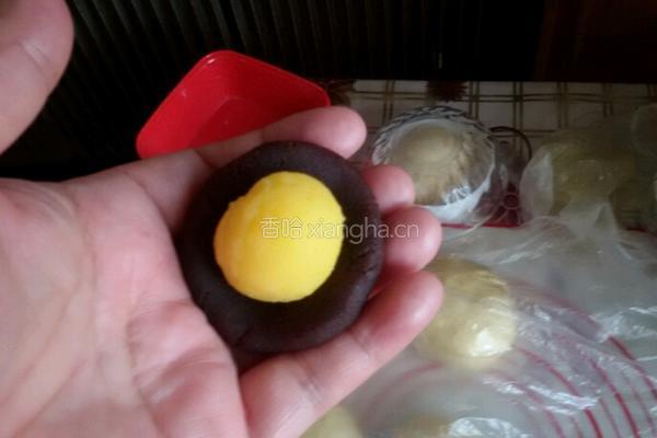抹茶红豆奶黄酥的做法图解8