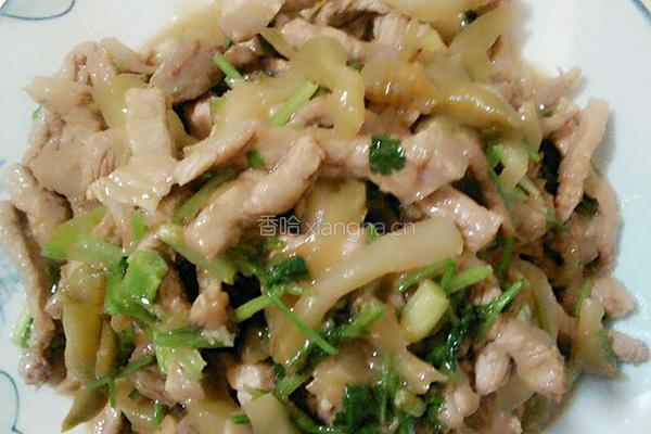 榨菜肉丝面的做法图解1