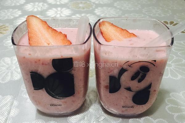 草莓奶昔的做法图解4