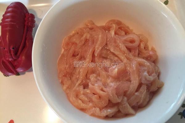 鸡丝黄豆芽炒饼的做法图解4