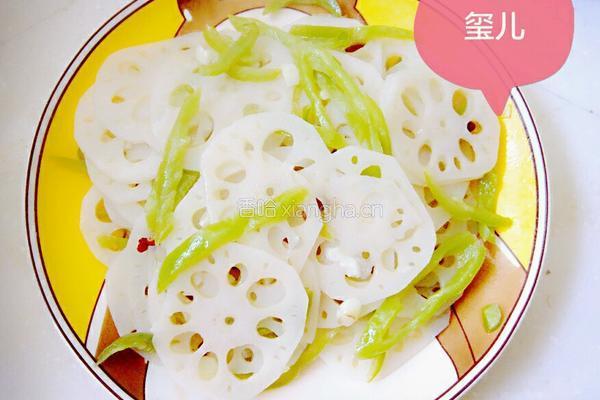 素炒莲菜的做法图解4