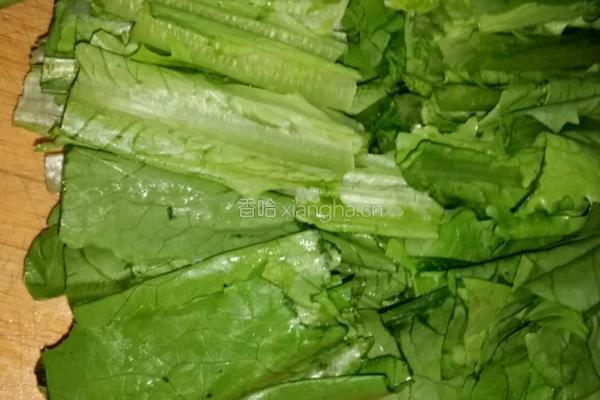 蒜香油麦菜的做法图解1