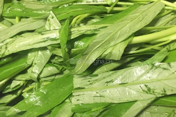腐乳炒通菜的做法图解1