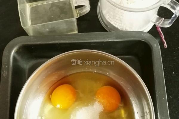 海绵蛋糕6寸的做法图解1