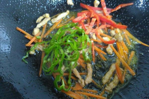 包菜炒肉丝的做法图解5