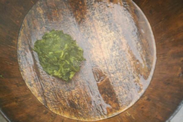 蒿菜粑粑 青团的做法图解3