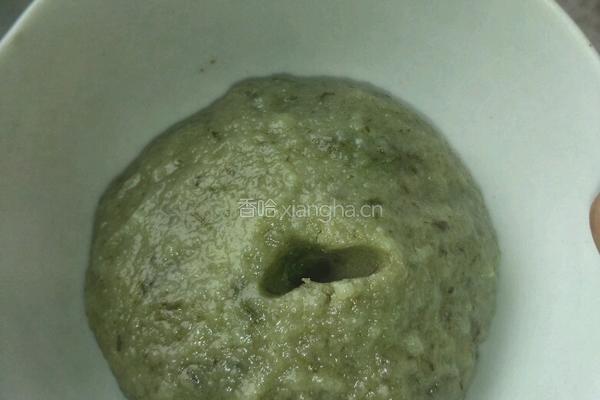 蒿菜粑粑 青团的做法图解6