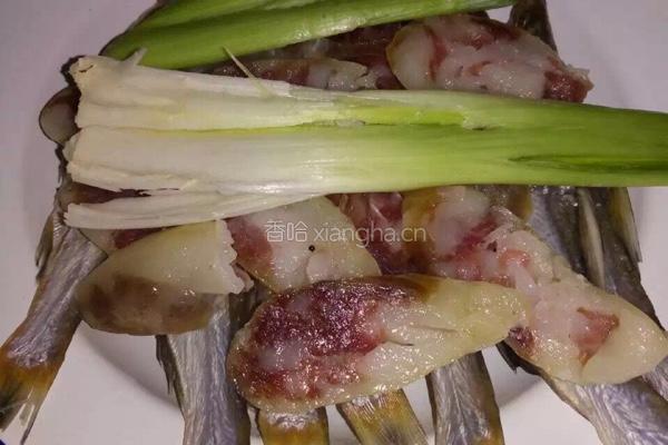 咸鱼蒸腊肠的做法图解5