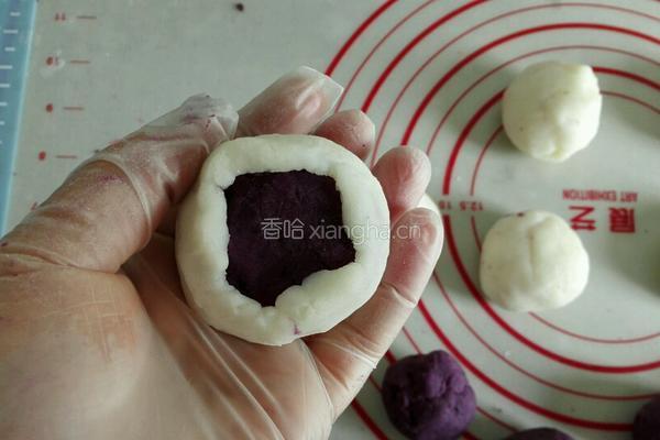 山药紫薯糕的做法图解13
