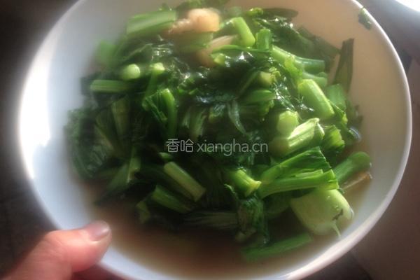 肉片油菜的做法图解1