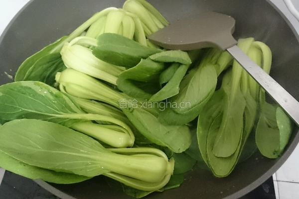 蒜泥青菜的做法图解2