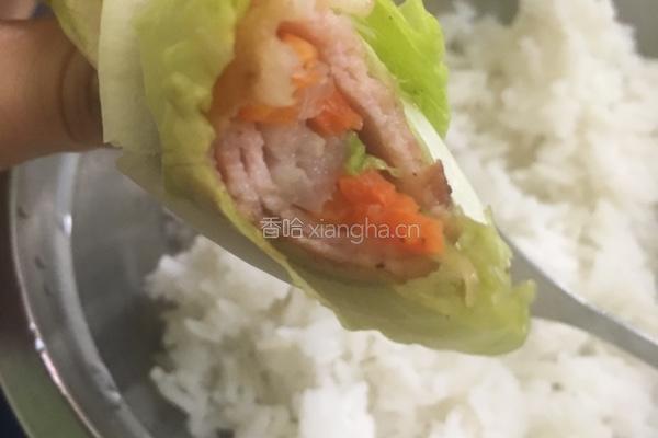 时蔬培根生菜卷的做法图解9