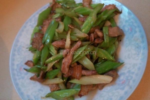 芹菜炒肉丝的做法图解6