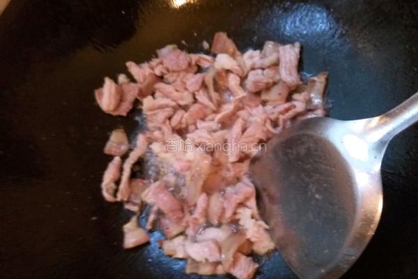 下饭菜炒肉丝的做法图解2