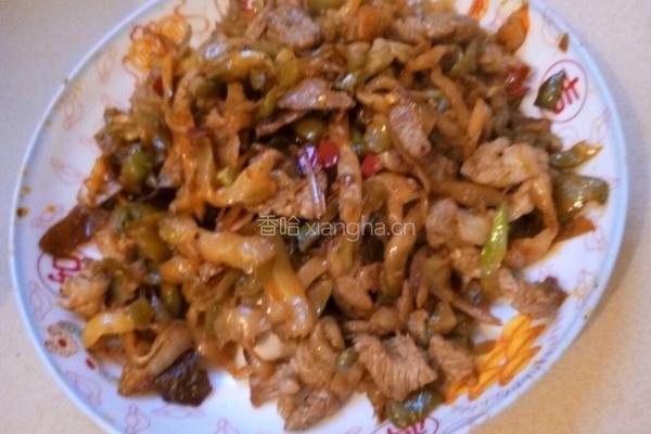 下饭菜炒肉丝的做法图解5