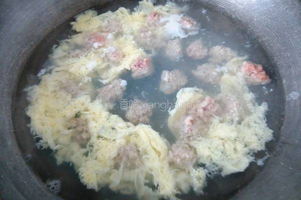 青菜肉圆汤的做法图解3