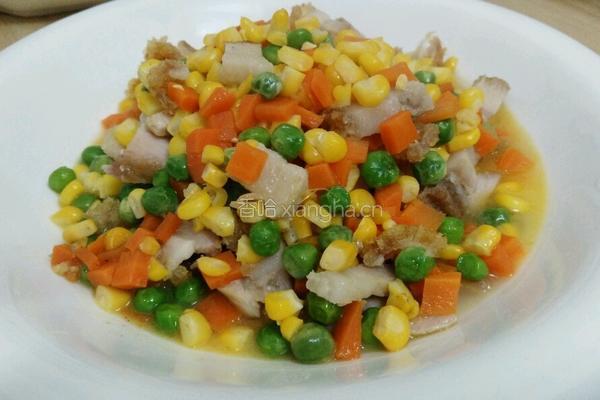 三色烧肉丁