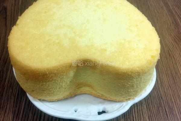 6寸心形戚风蛋糕的做法图解13