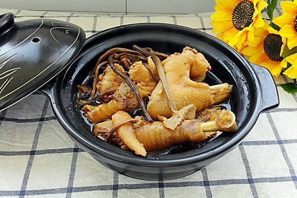 茶树菇炖柴鸡的做法图解8