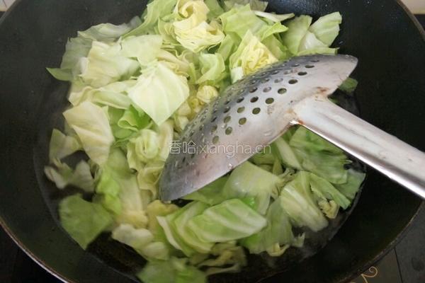凉拌圆白菜的做法图解2