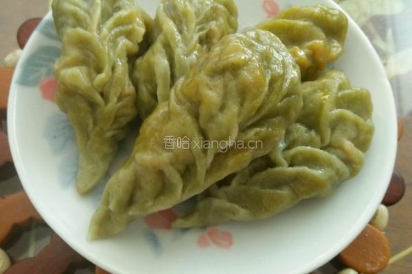 艾草汁饺子的做法图解7