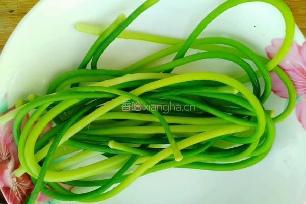 凉拌手撕蒜苔的做法图解5