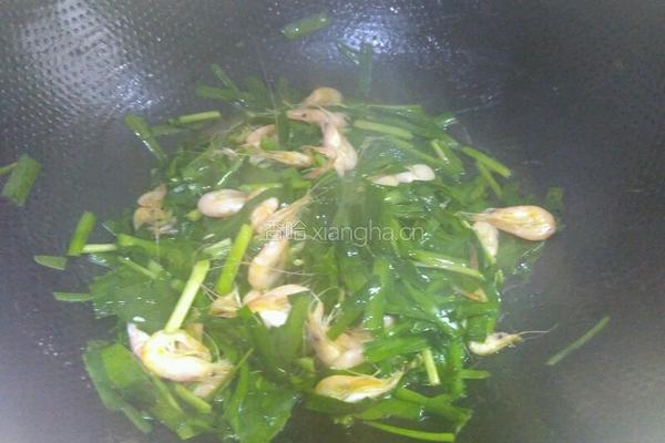 韭菜炒小米虾的做法图解6