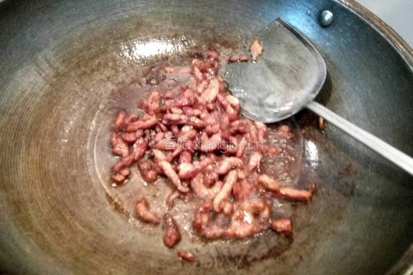 腌菜花炒肉的做法图解6