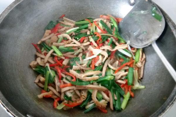 大蒜炒牛肚的做法图解6