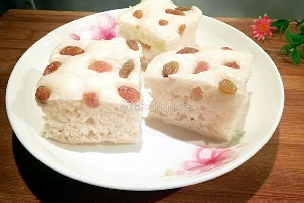 葡萄干发糕的做法图解9