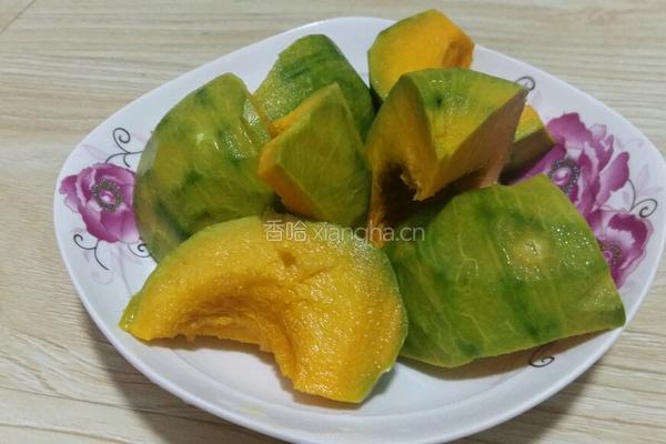 南瓜豆包的做法图解2