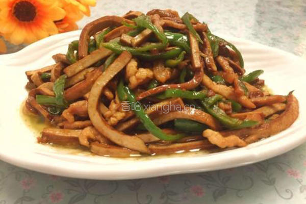 香干炒肉的做法图解11