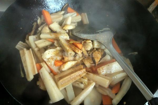 香菇炒莲藕的做法图解12