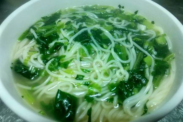 菠菜汤面条的做法图解10