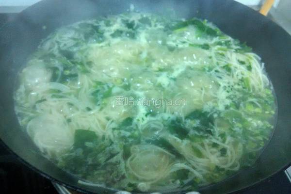 菠菜汤面条的做法图解9