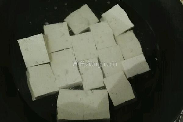 煎豆腐小白菜的做法图解2